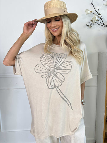 Reece - Blød t-shirt i viskose med similisten