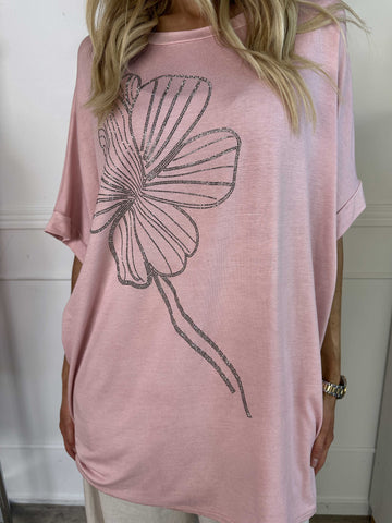 Reece - Blød t-shirt i viskose med similisten