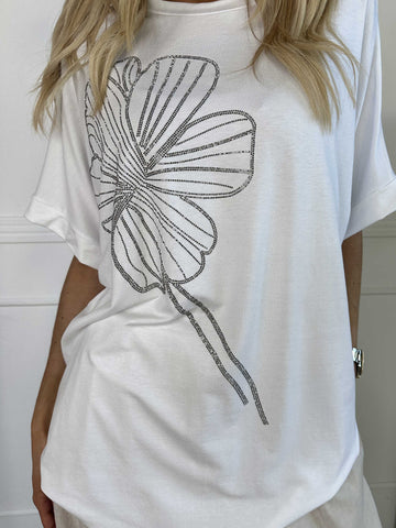 Reece - Blød t-shirt i viskose med similisten