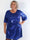 Roxy - Plus size kjole i shiny materiale med elegant knudedetalje