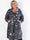 Reina Print - Plus size regnjakke med avisprint