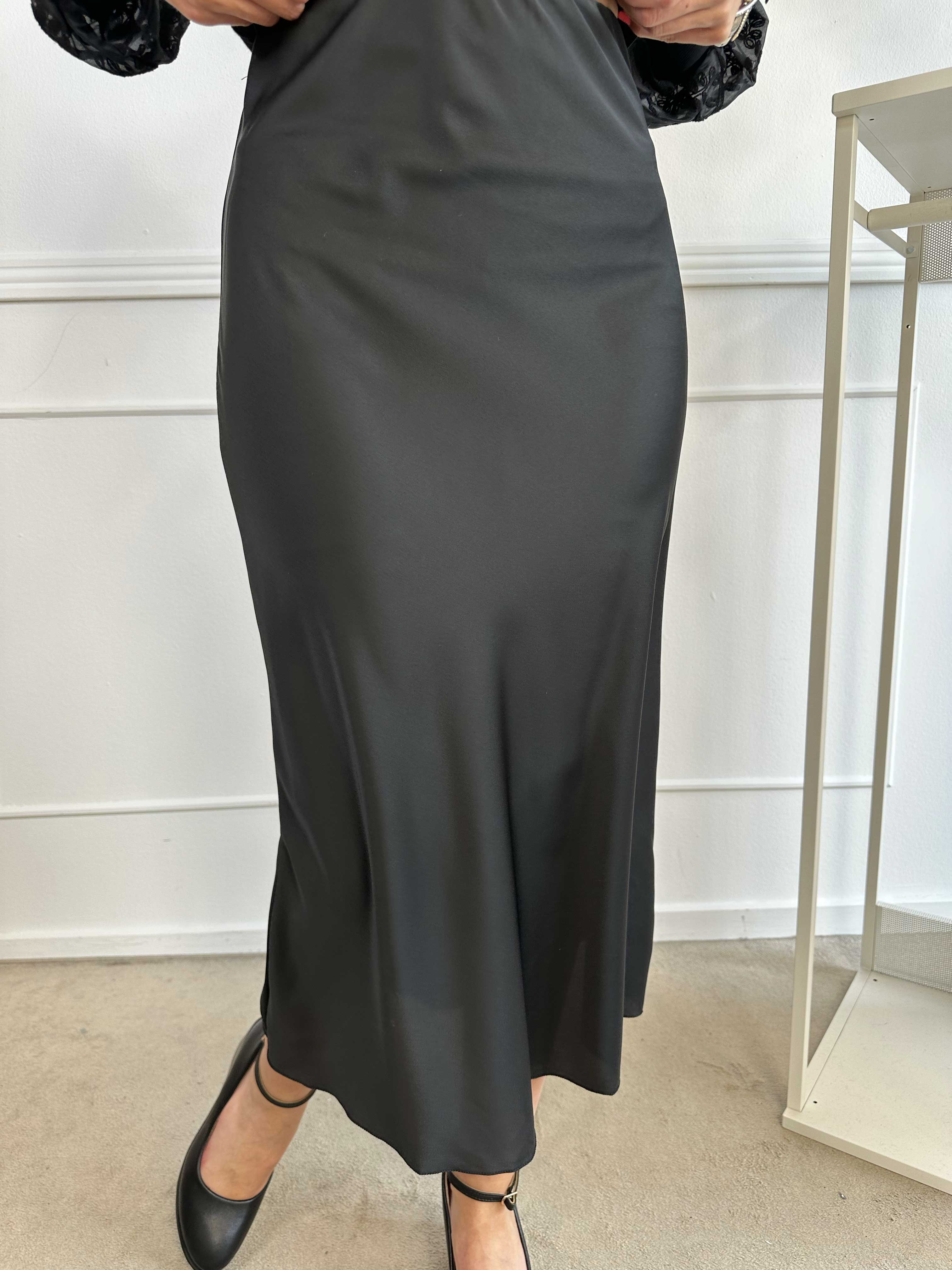 Elena - Silkelook nederdel