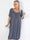Miracle Flower Dress - Plus size kjole i viskose med elastik forneden