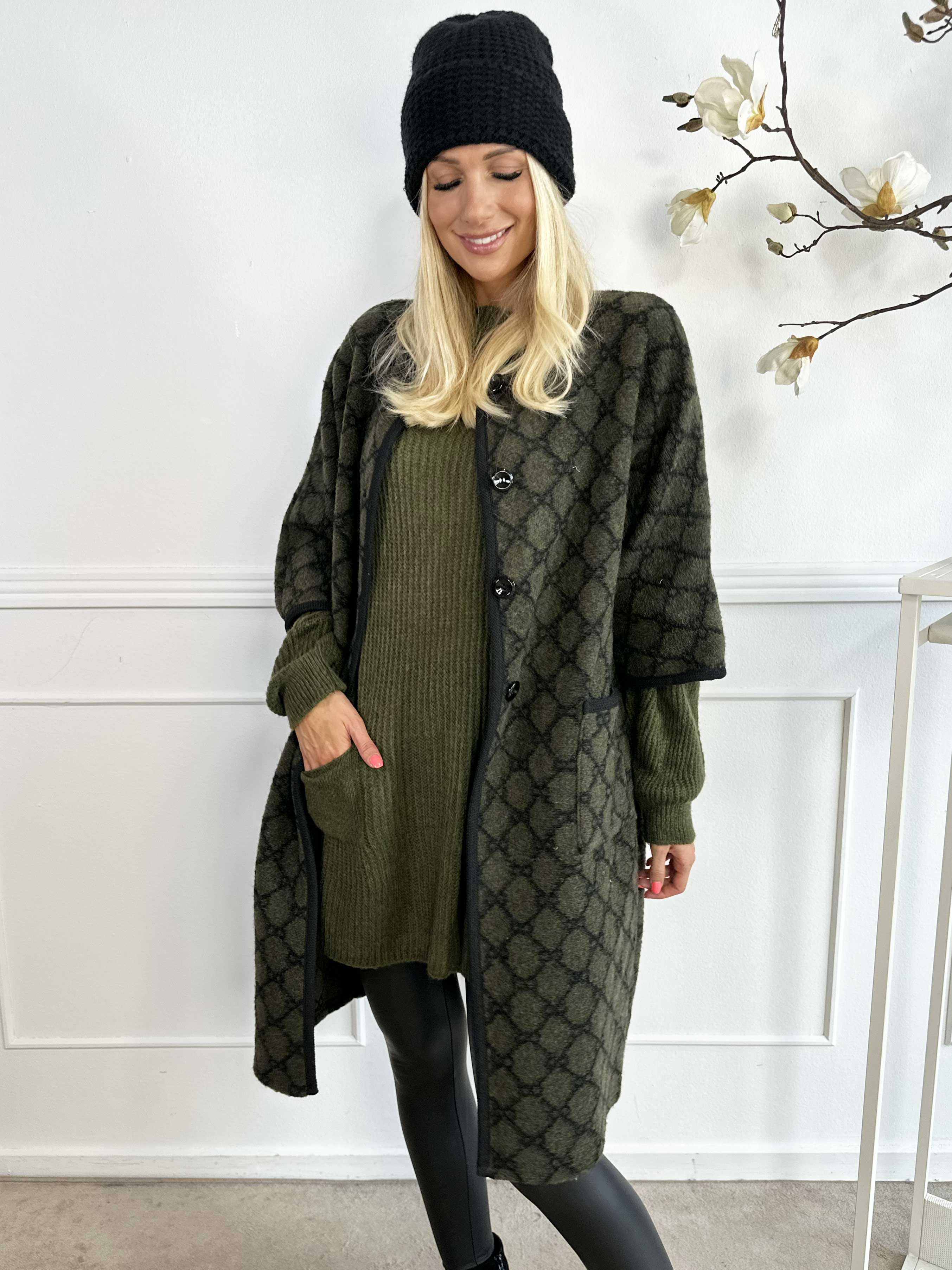 Arianna - Mønstret frakke