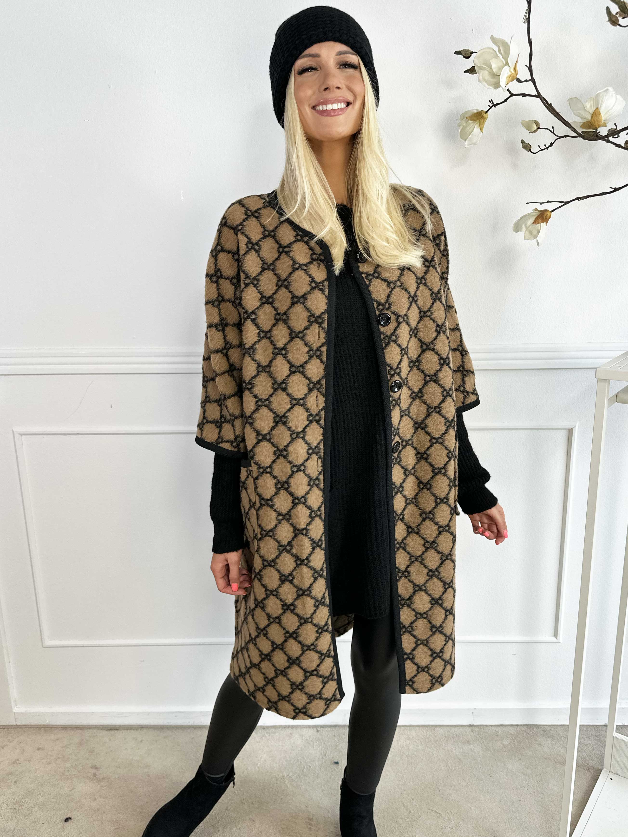 Arianna - Mønstret frakke