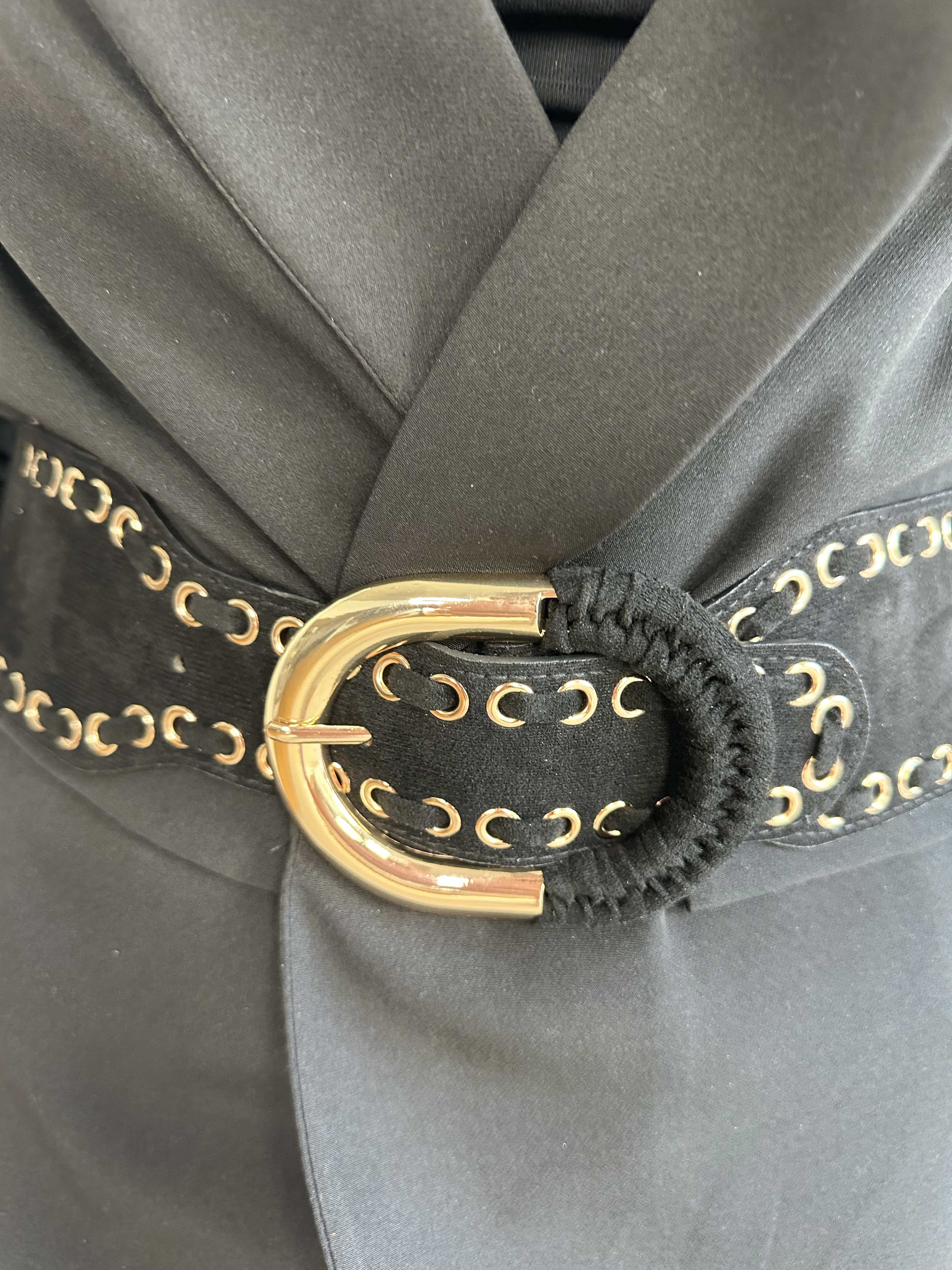 Melitta - Bælte med elastik og guld spænde