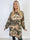 Belvi - Sporty plus size joggingkjole i bomuld med camouflageprint og NEW YORK-print