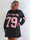 Andrea Long Sleeve - Plus size kjole i viskoseblanding med sporty baseball-inspireret design