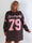 Andrea Long Sleeve - Plus size kjole i viskoseblanding med sporty baseball-inspireret design