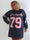 Andrea Long Sleeve - Plus size kjole i viskoseblanding med sporty baseball-inspireret design