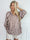 Amidala Shirt - Stribet plus size tunika i let viskoseblanding med smukke ballonærmer