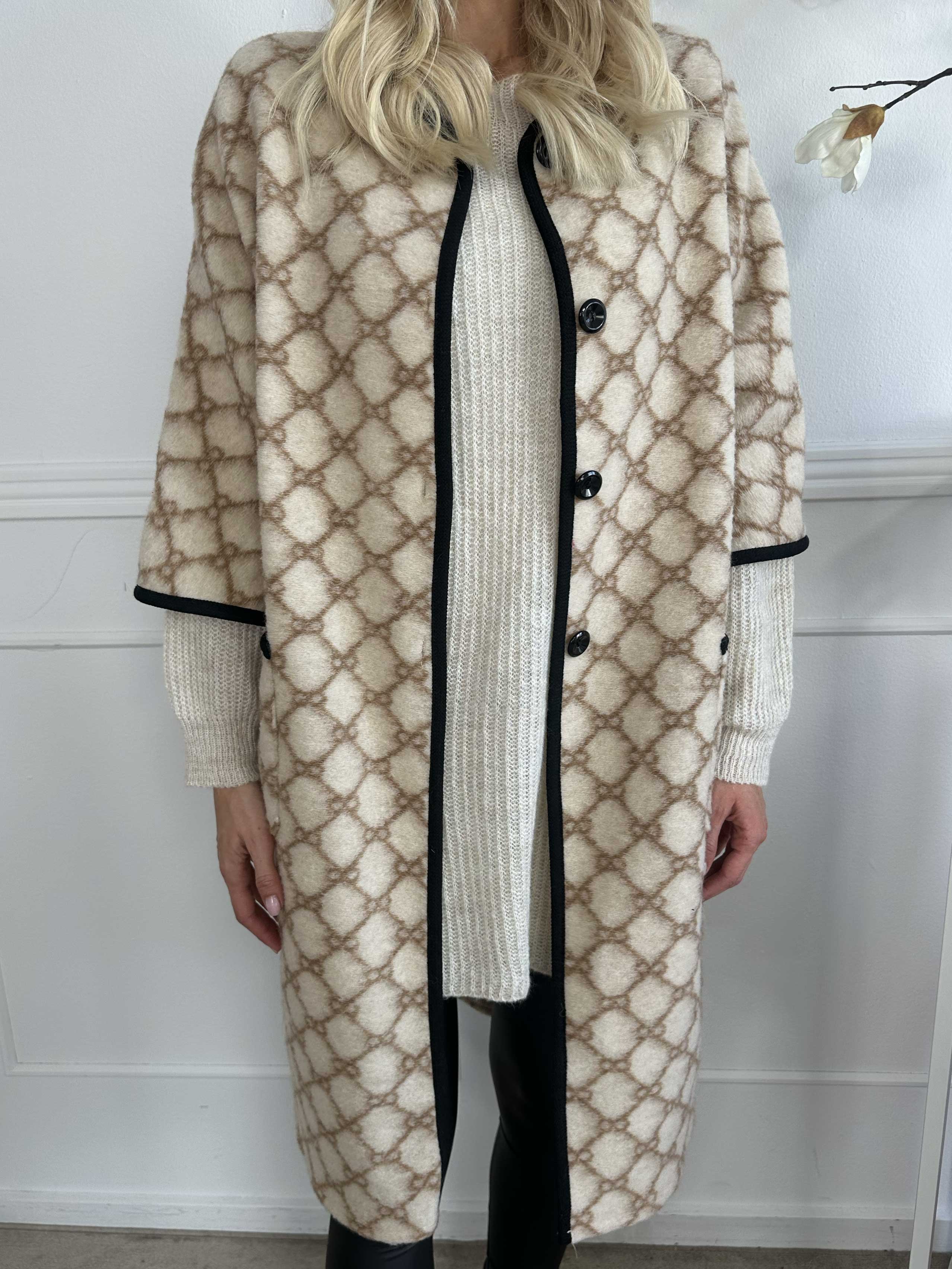 Arianna - Mønstret frakke