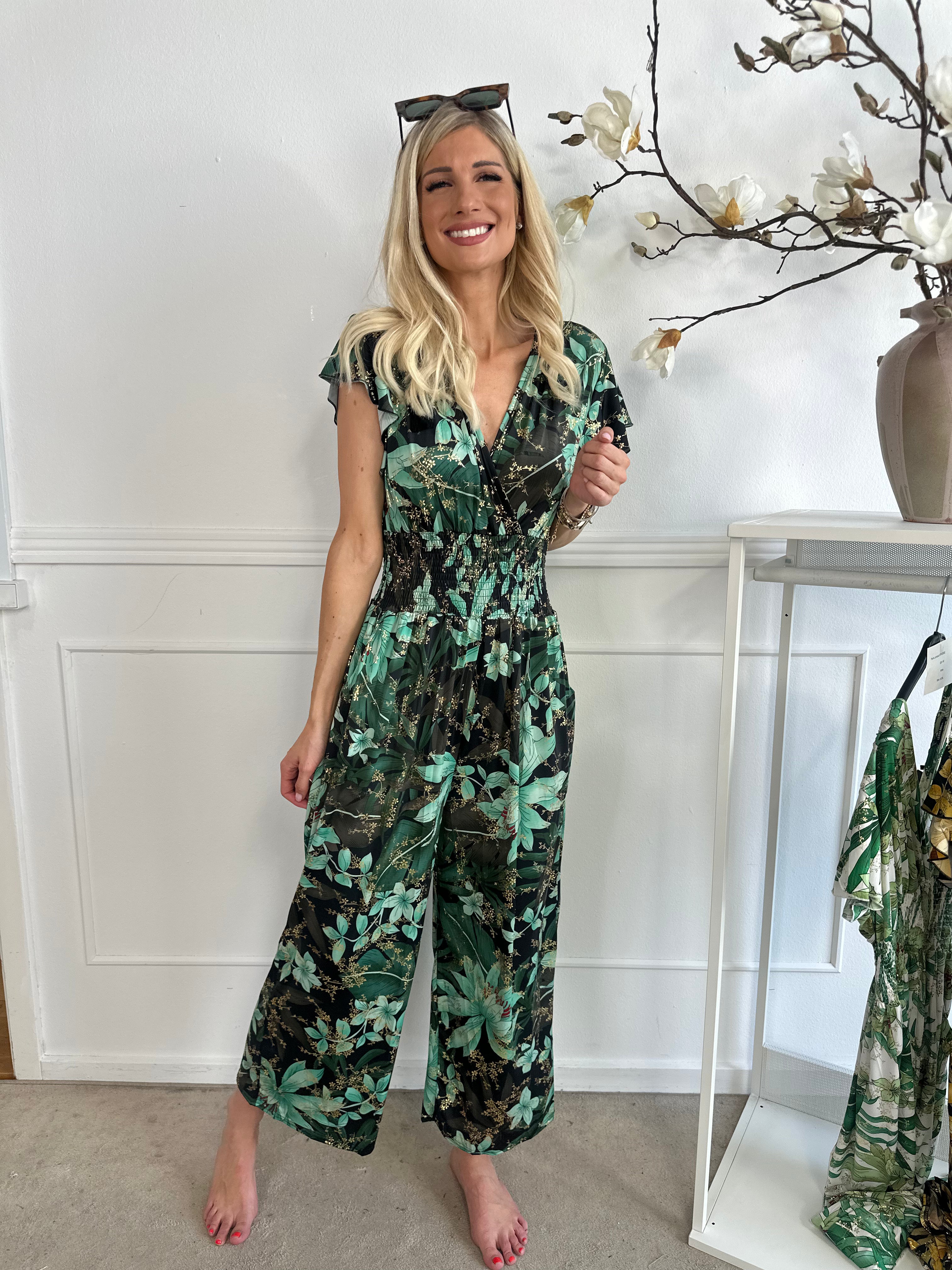 Pams Jumpsuit O/B - Elastisk krølfri buksedragt