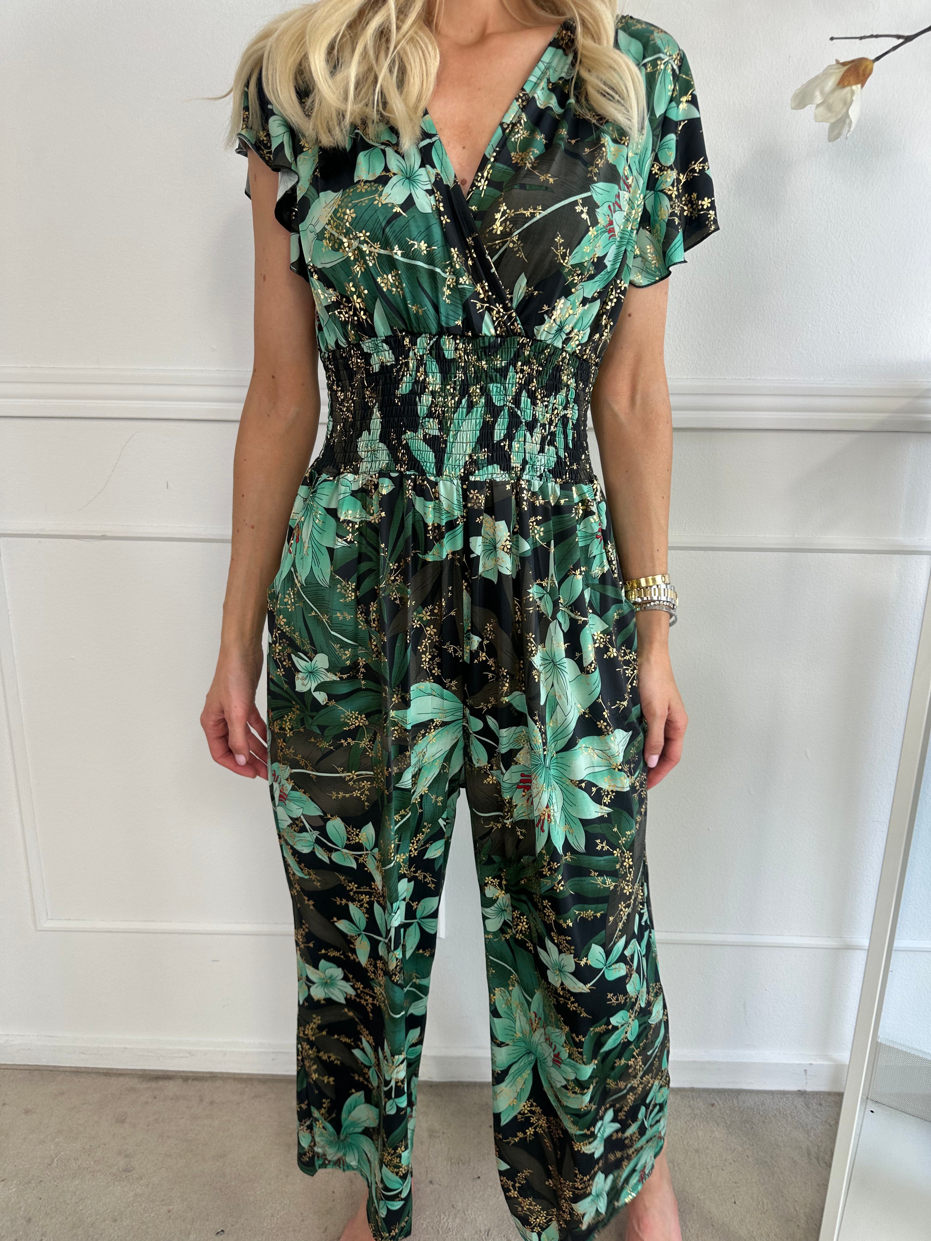 Pams Jumpsuit O/B - Elastisk krølfri buksedragt