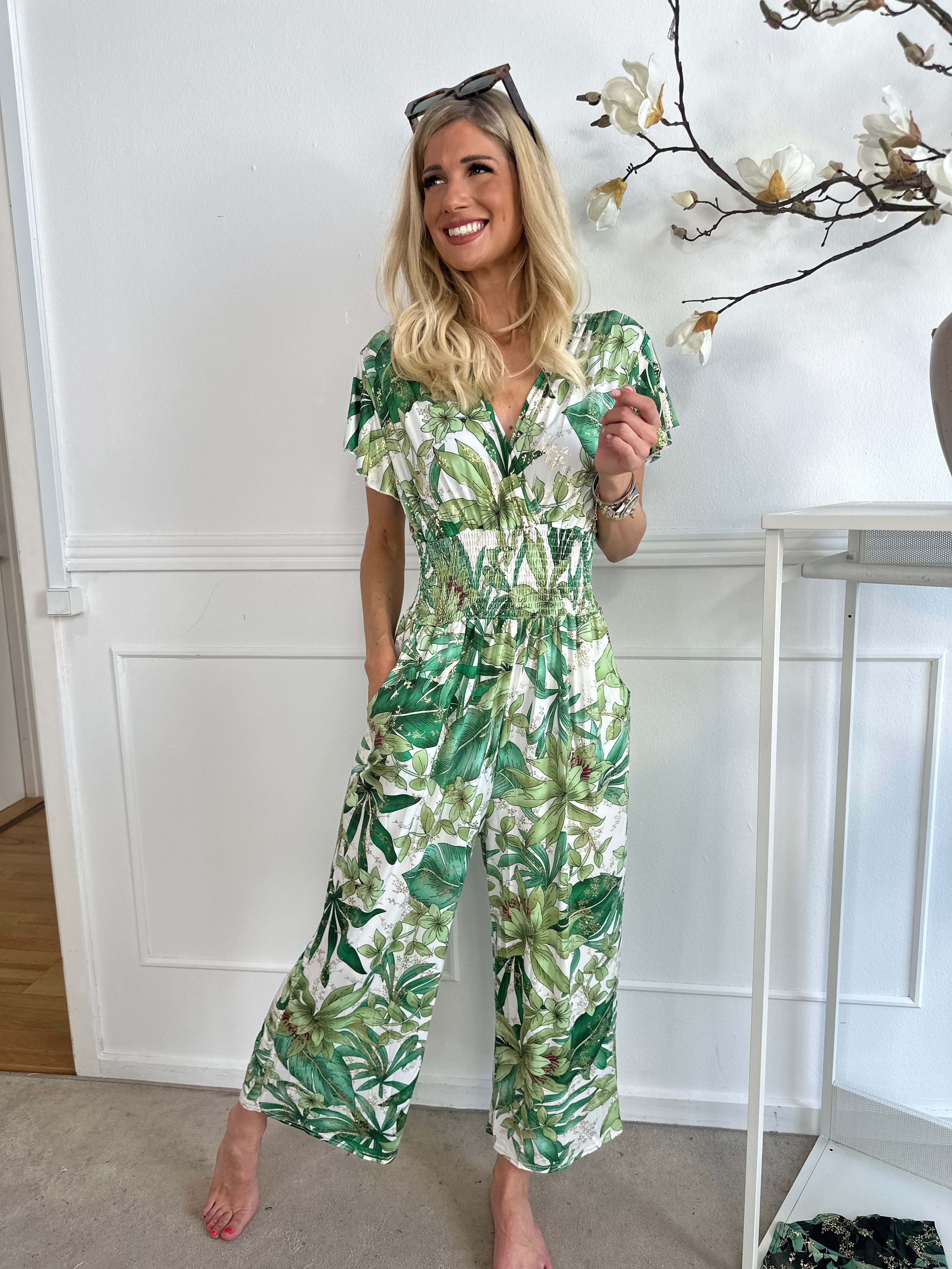 Pams Jumpsuit O/B - Elastisk krølfri buksedragt