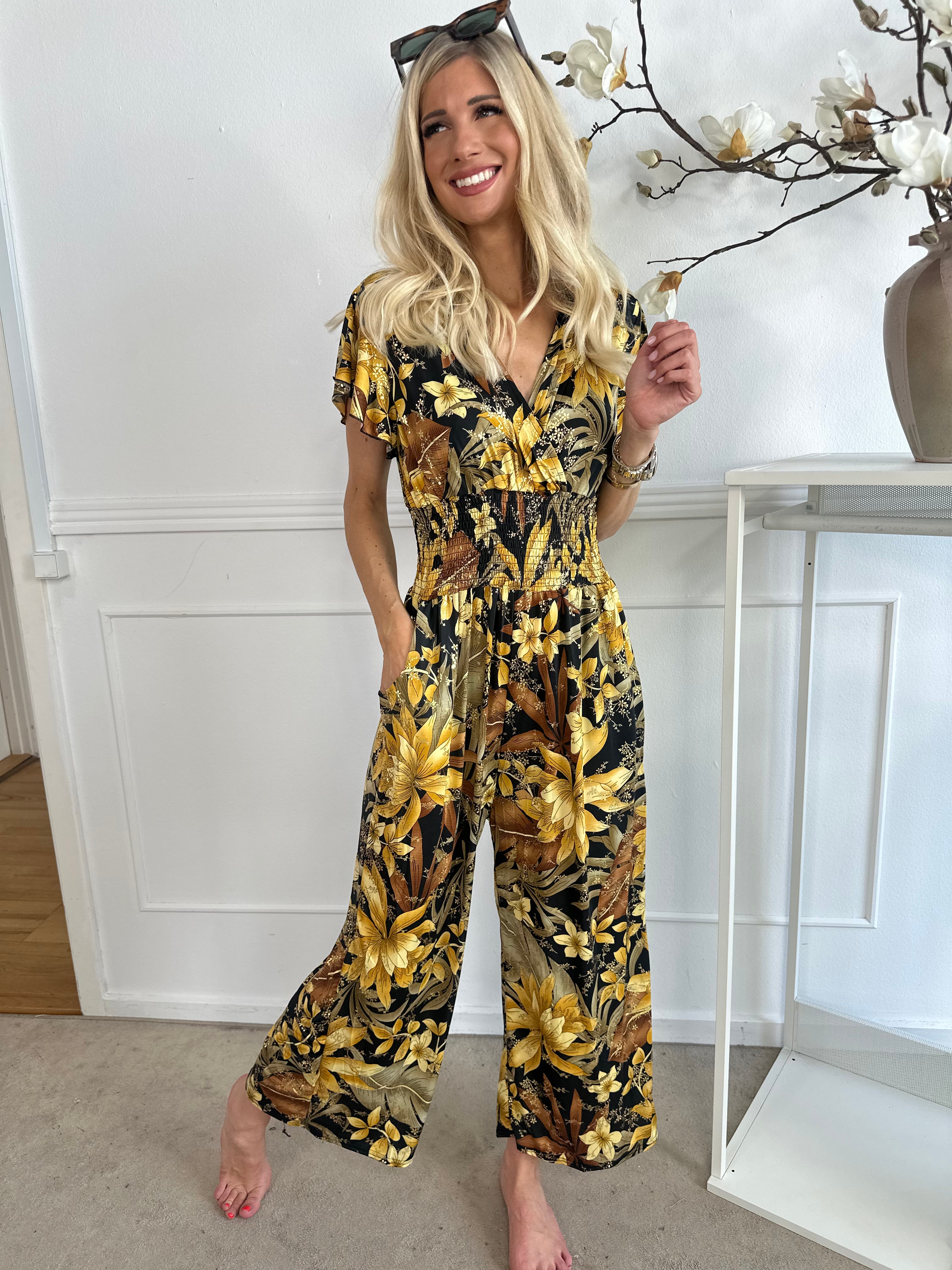 Pams Jumpsuit O/B - Elastisk krølfri buksedragt