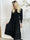 Kelly Long - Elastisk plus size kjole med smock henover brystet