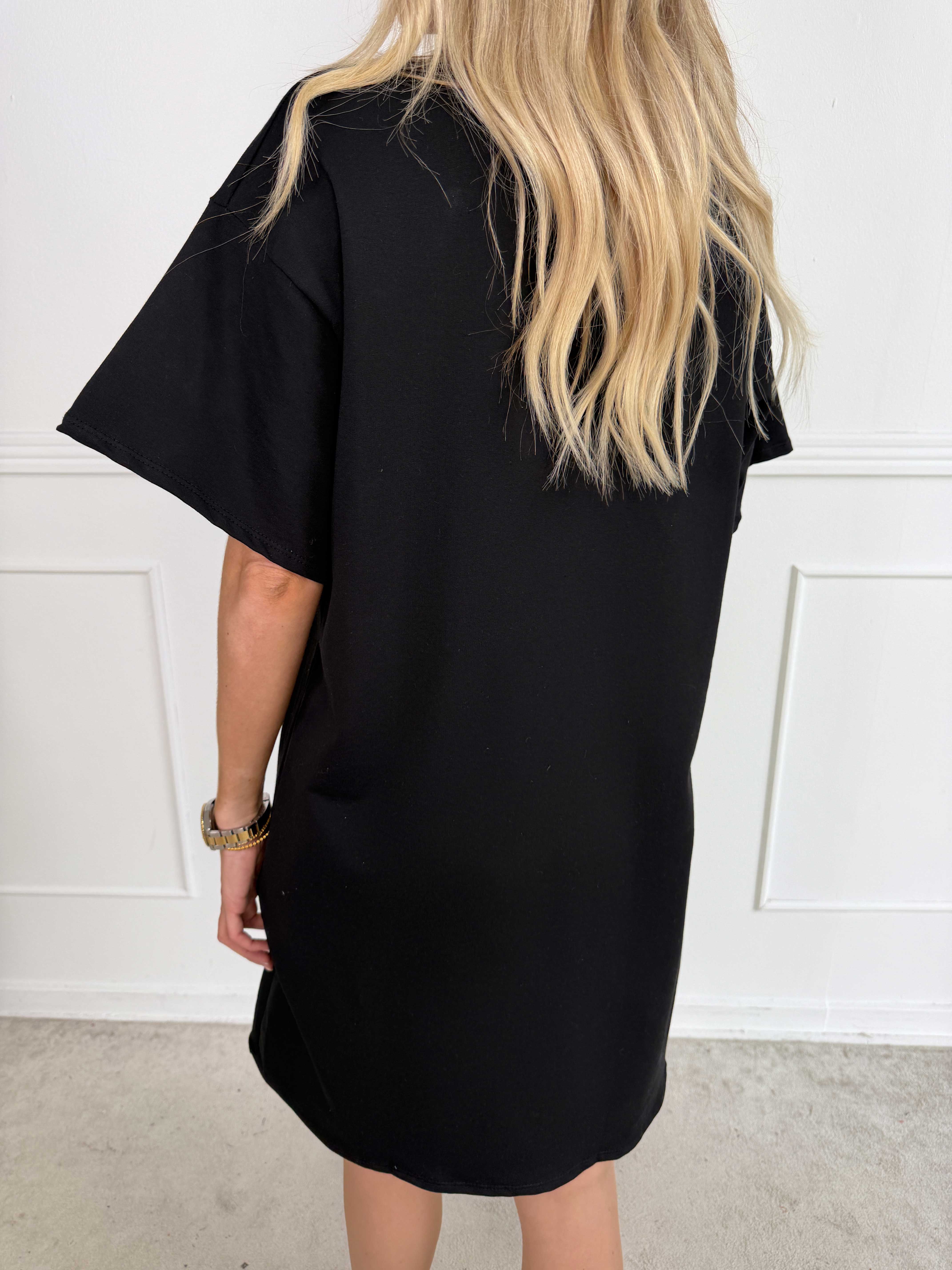 Malia - T-shirt kjole i bomuld med COPENHAGEN tryk