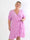 Savina Plain - Elastisk langærmet plus size kjole i slå-om-look