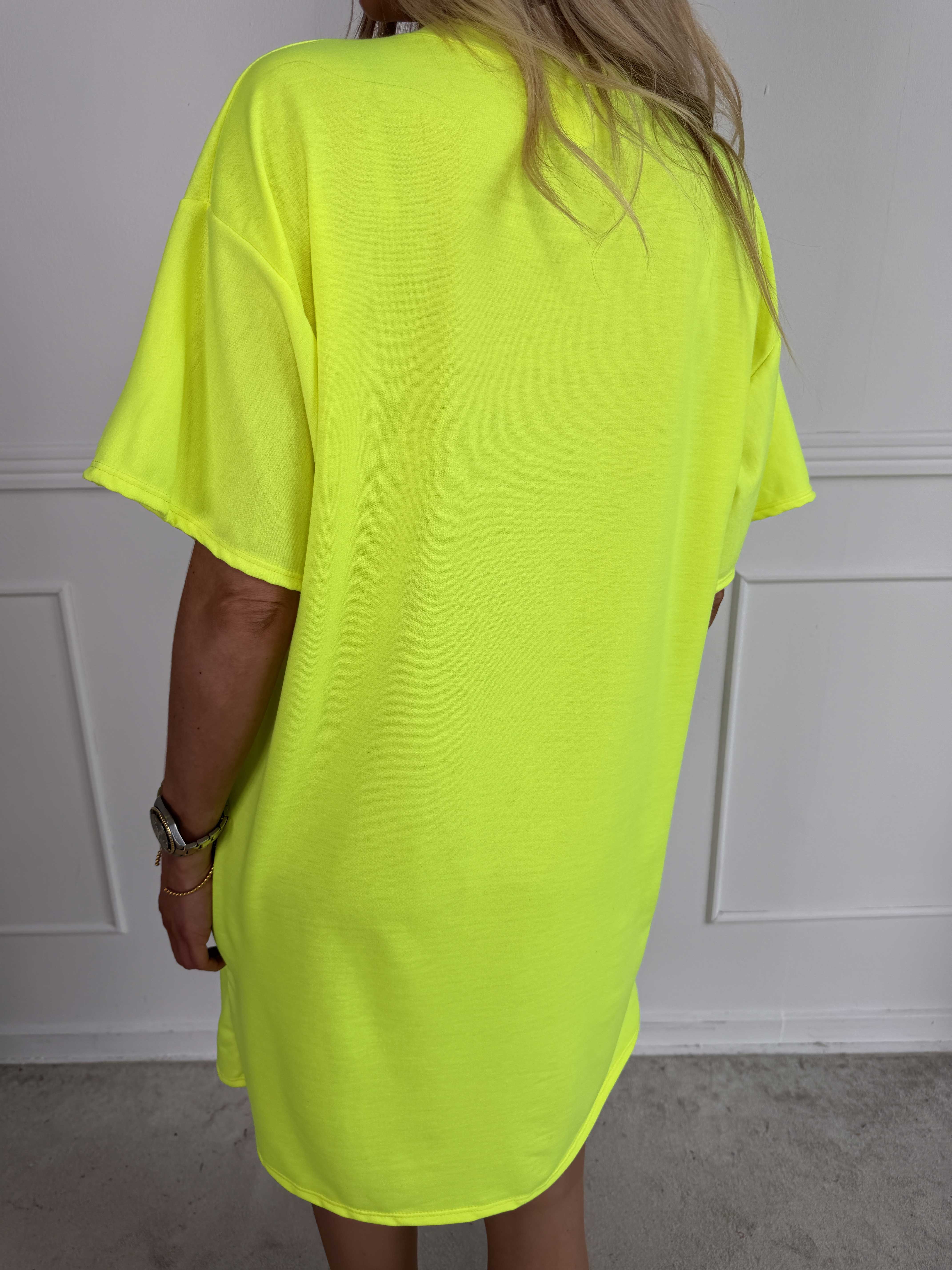 Malia - T-shirt kjole i bomuld med COPENHAGEN tryk