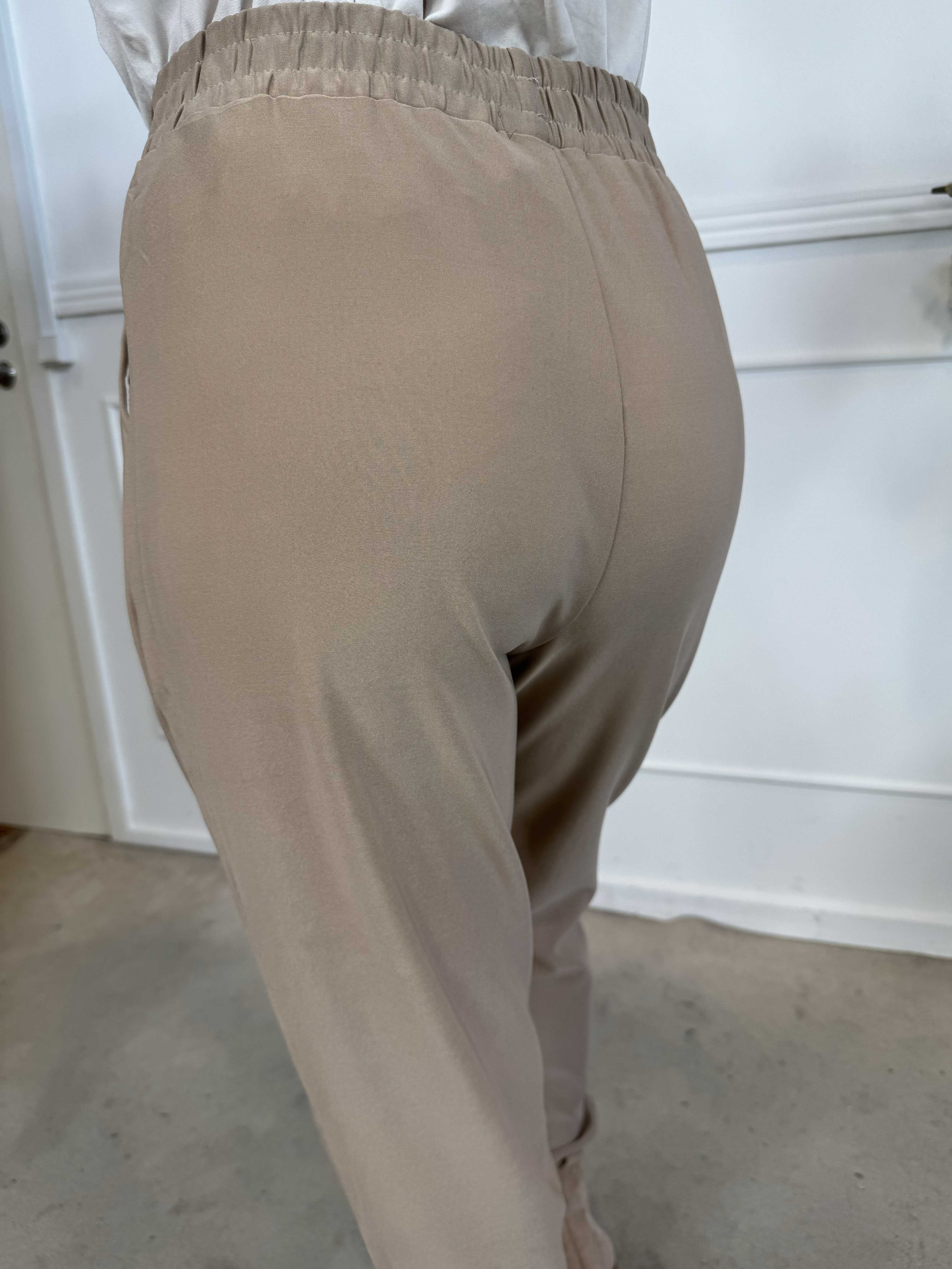 Andjela - Joggingbukser med elastikkant