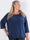 Miracle Plain L/S - Elastisk plus size bluse med lange ærmer