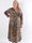 Nelly Animal - Elastisk plus size kjole i leopardprint