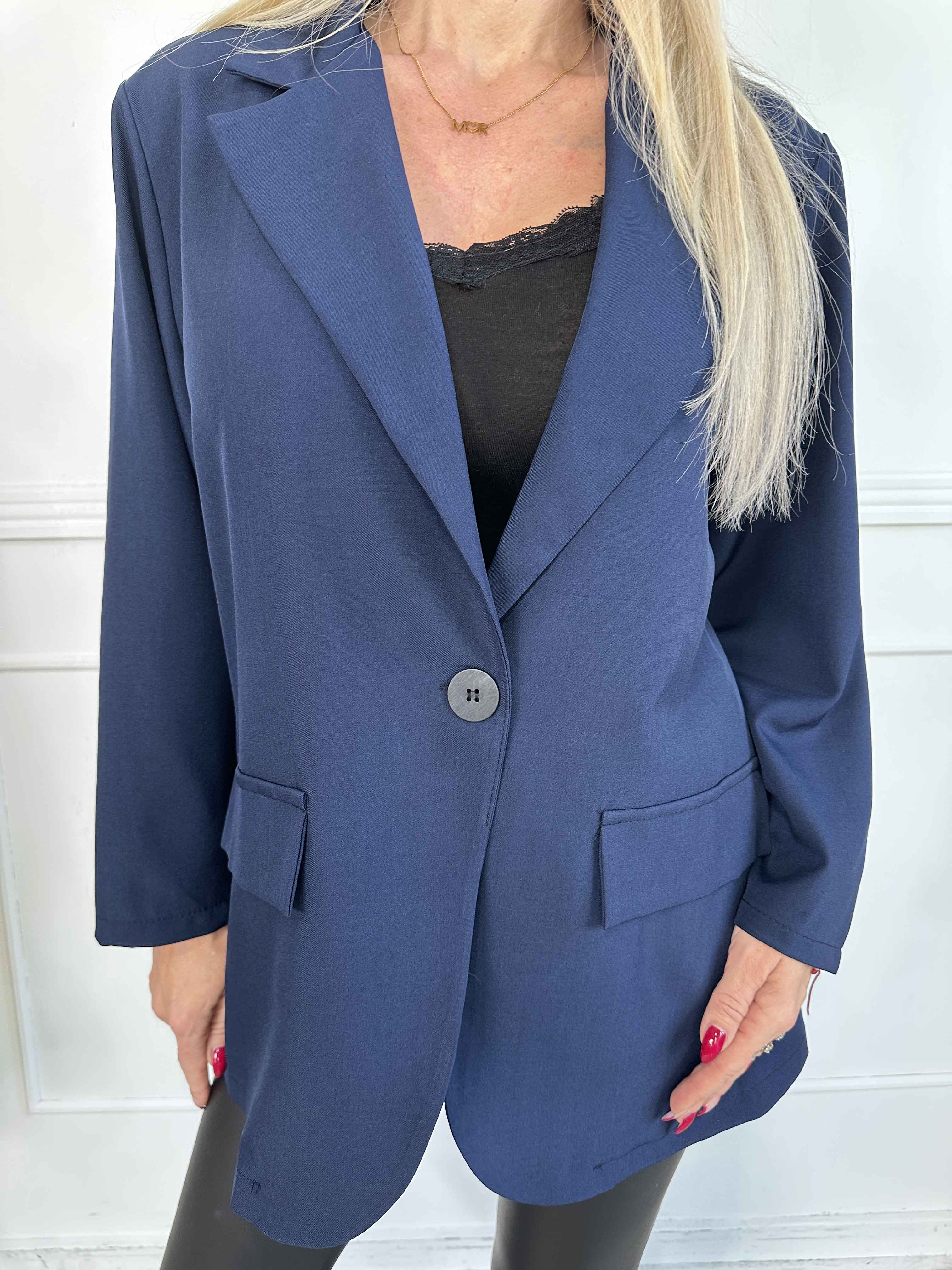 Lanthe Plain - Stilren ensfarvet blazer
