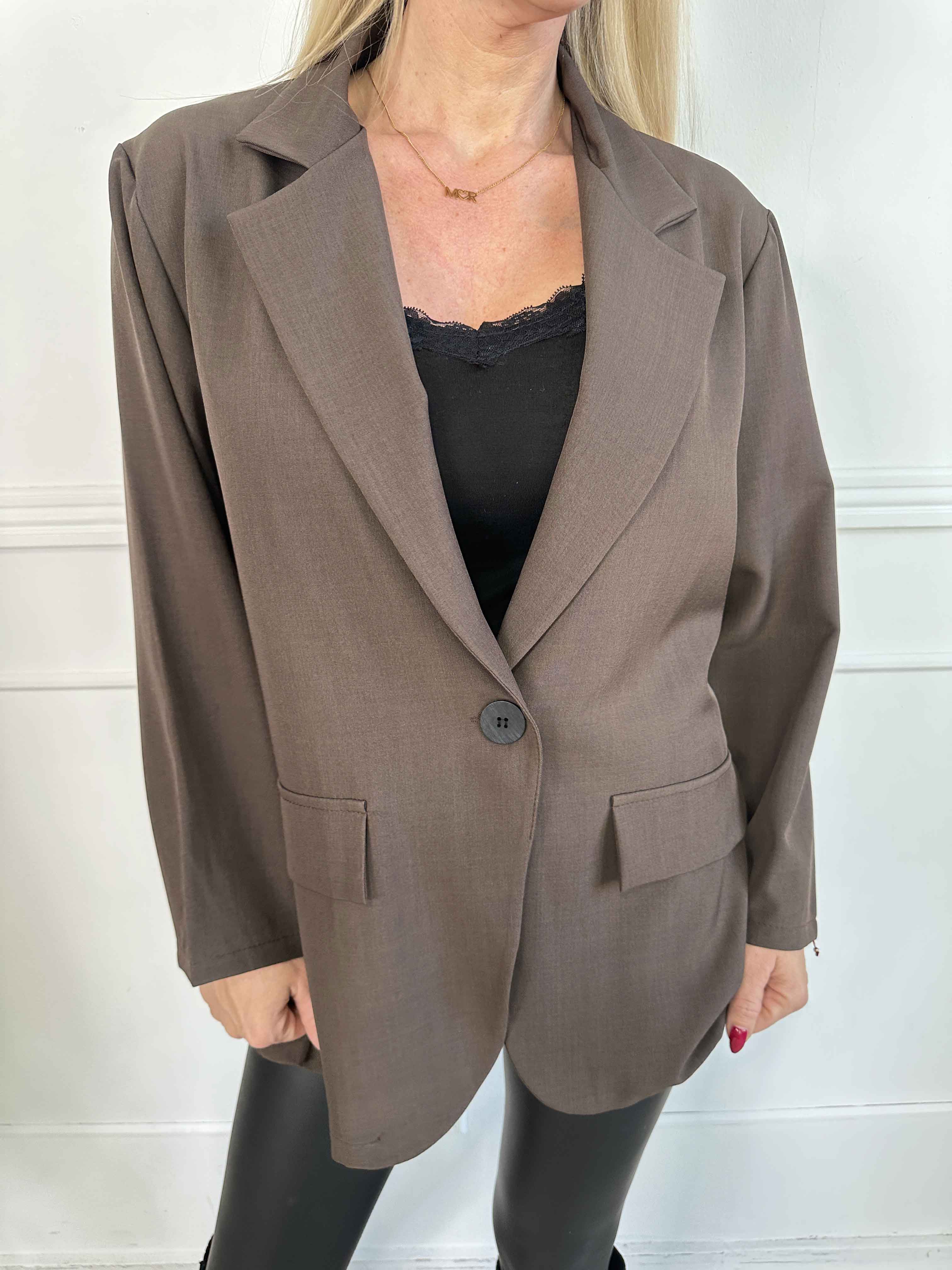 Lanthe Plain - Stilren ensfarvet blazer