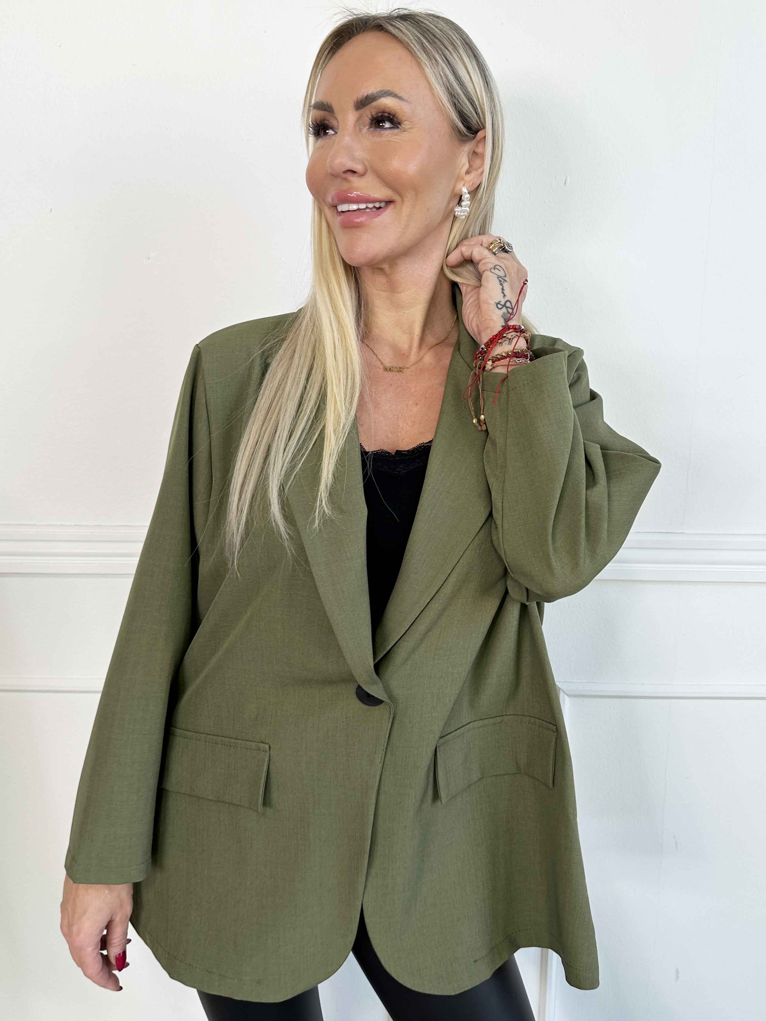 Lanthe Plain - Stilren ensfarvet blazer