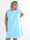 Riley - Plus size t-shirtkjole i blød bomuld med feminine rynkeærmer