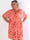 Pams Butterfly Short - Elastisk plus size kjole med sommerfugleprint