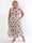 Hallie - Elegant stretchy plus size kjole i mesh med prikker
