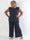Zina - Elegant plisseret plus size sæt med prikker