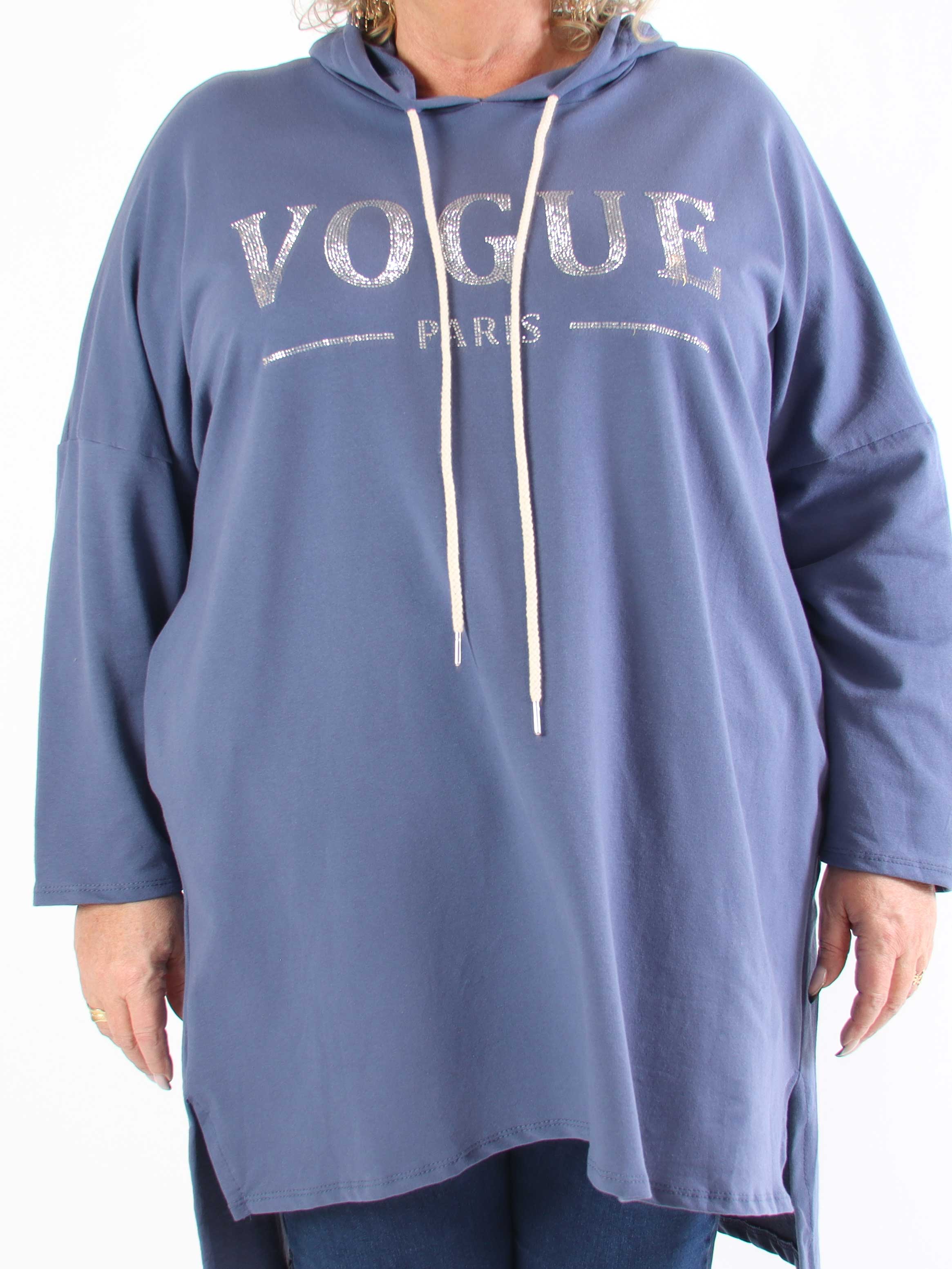 Vogue Hoodie - Plus size hoodie kjole med similisten
