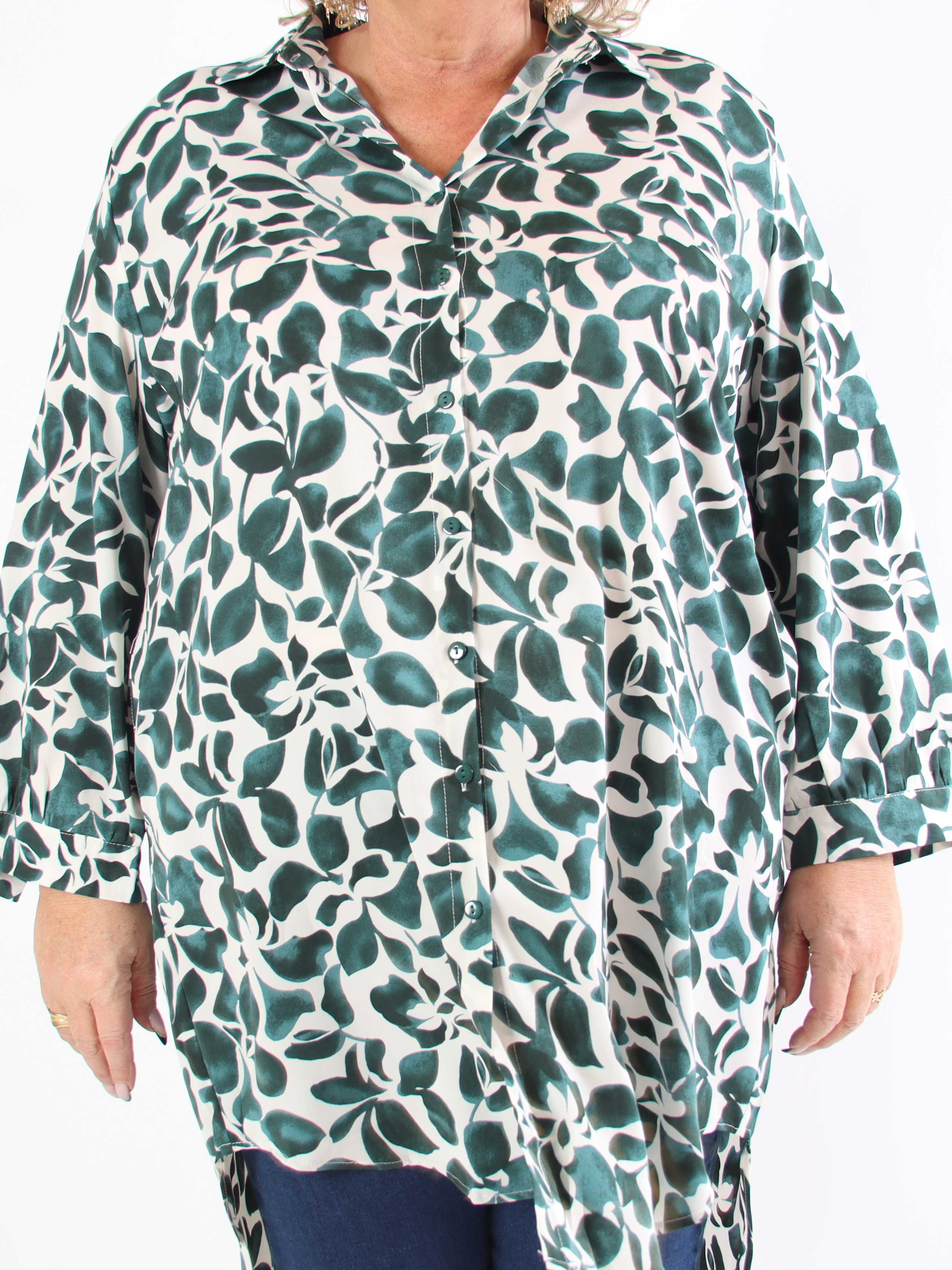 Zora - Lang mønstret skjortekjole