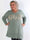 Rebeca Gold - Plus size strikbluse med VOGUE og mønster forneden