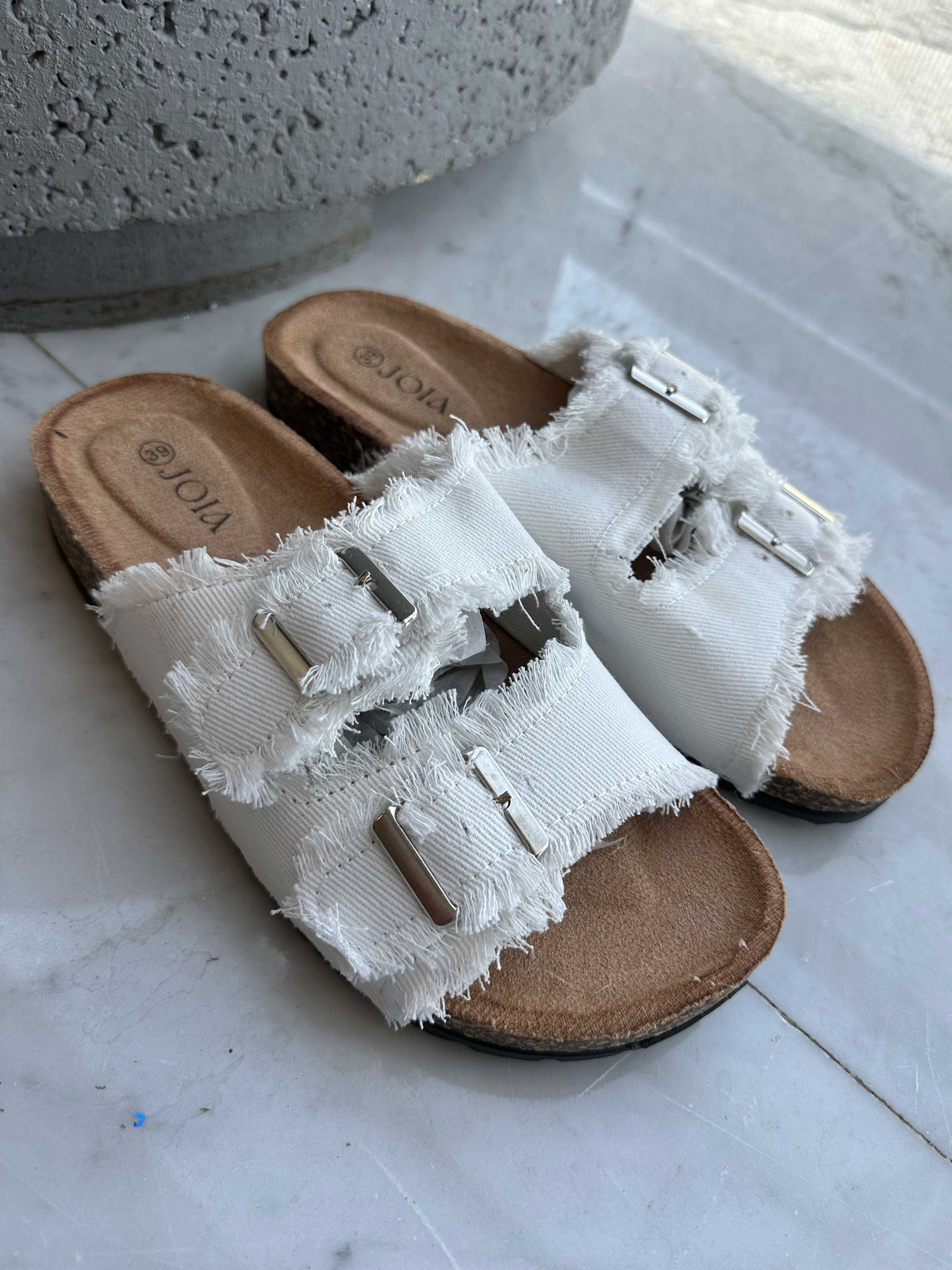 Drea - Søde sandaler i denim med spænder