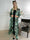 Mikkala Gold Flower - Elastisk cardigan med print