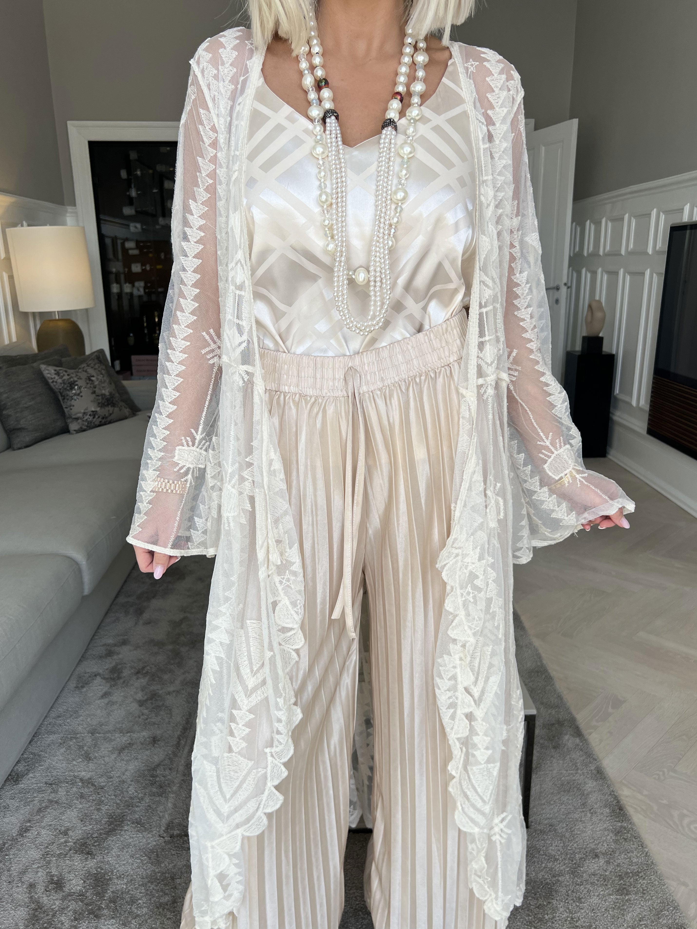 Ida - Lang transparent blondekimono