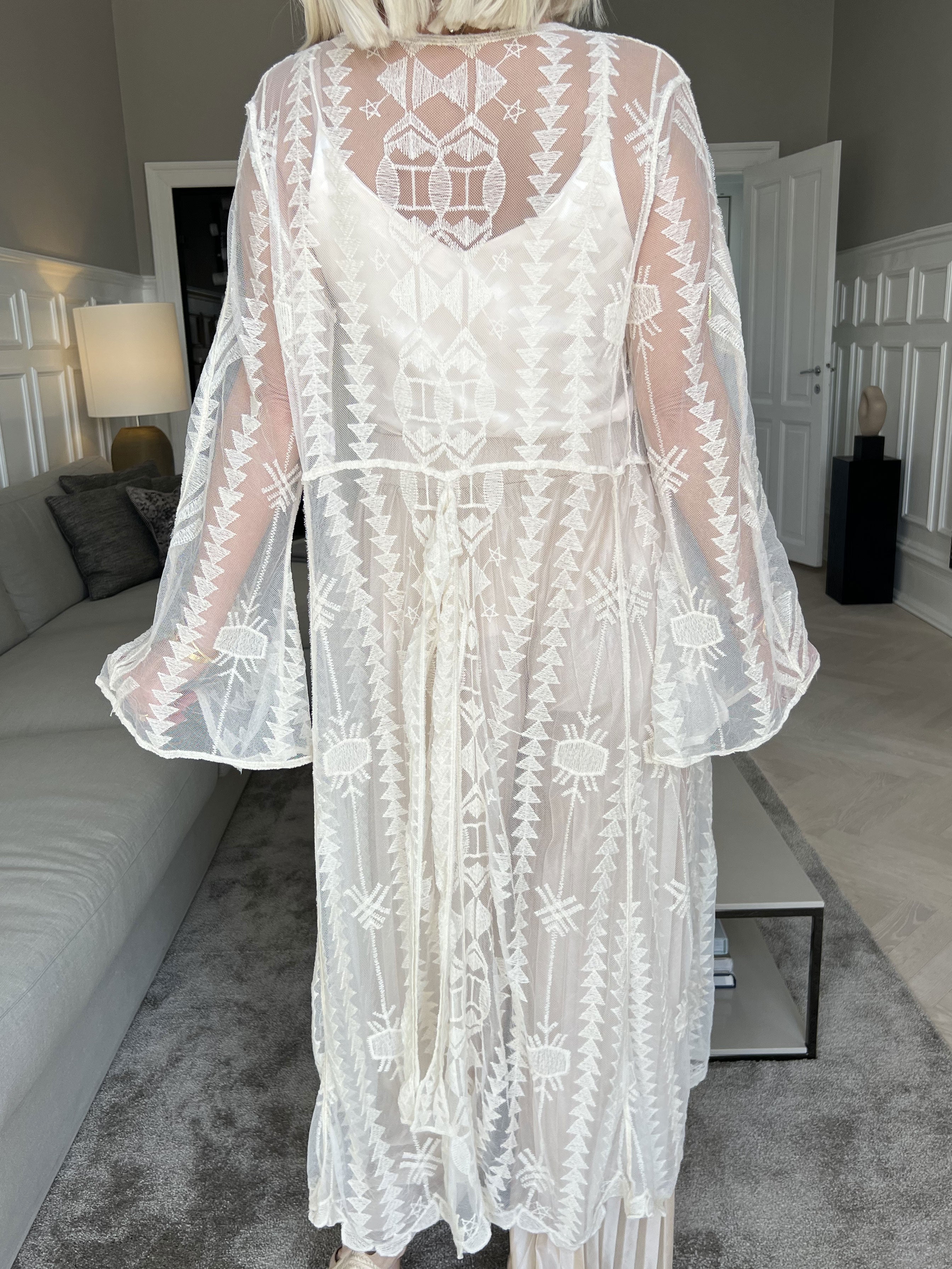 Ida - Lang transparent blondekimono