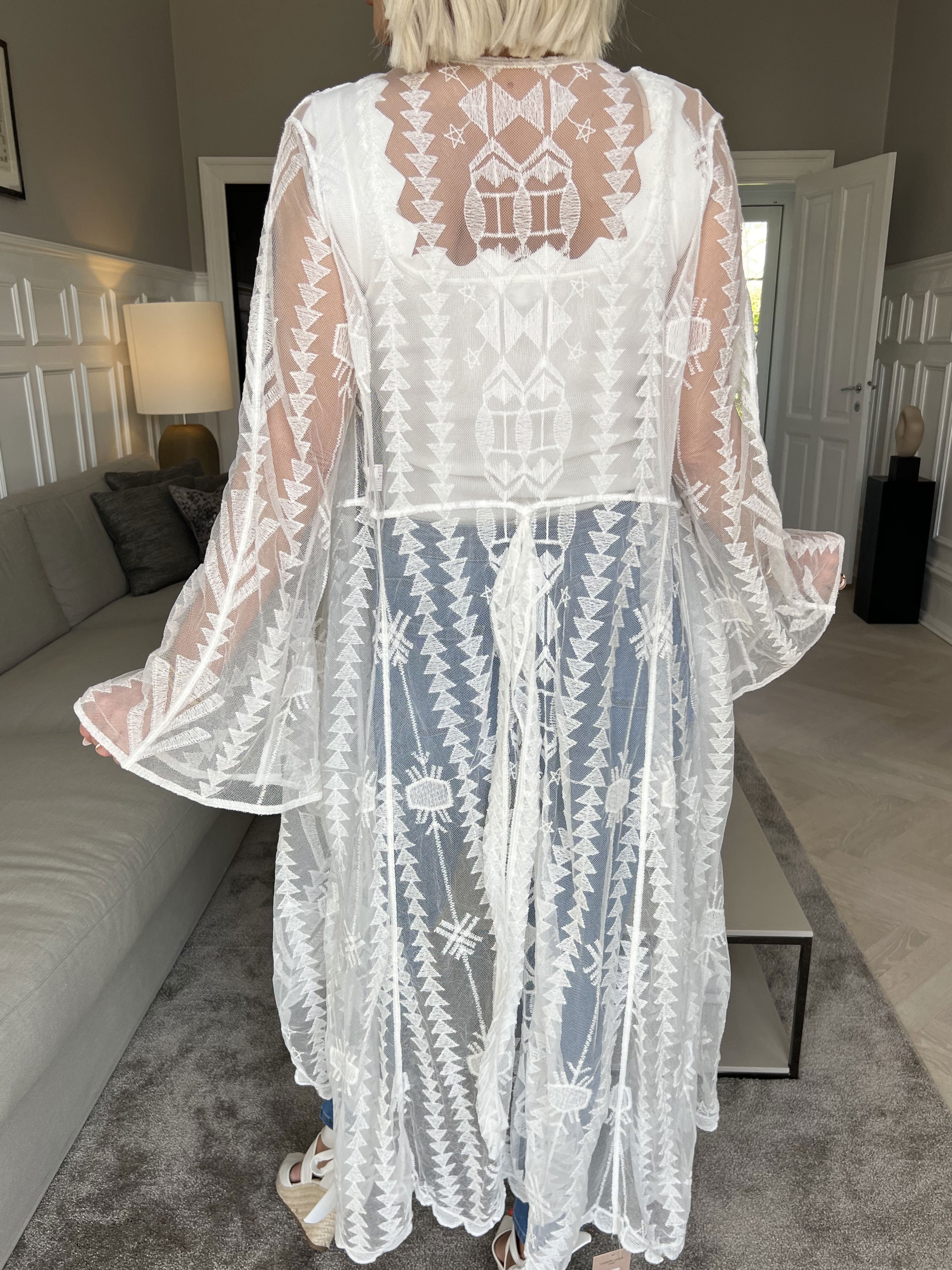 Ida - Lang transparent blondekimono