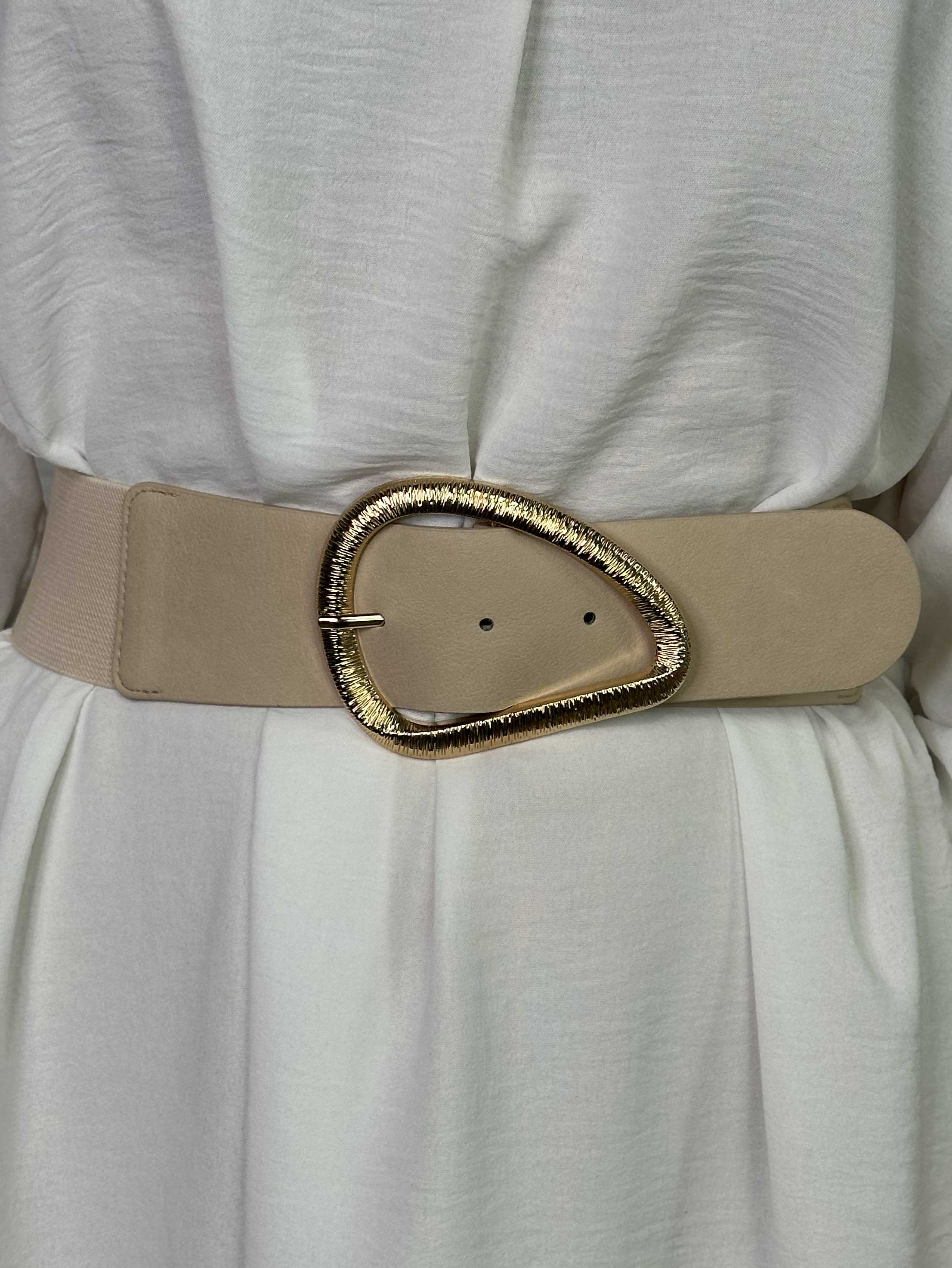 Isla - Taljebælte med elastik og guldspænde