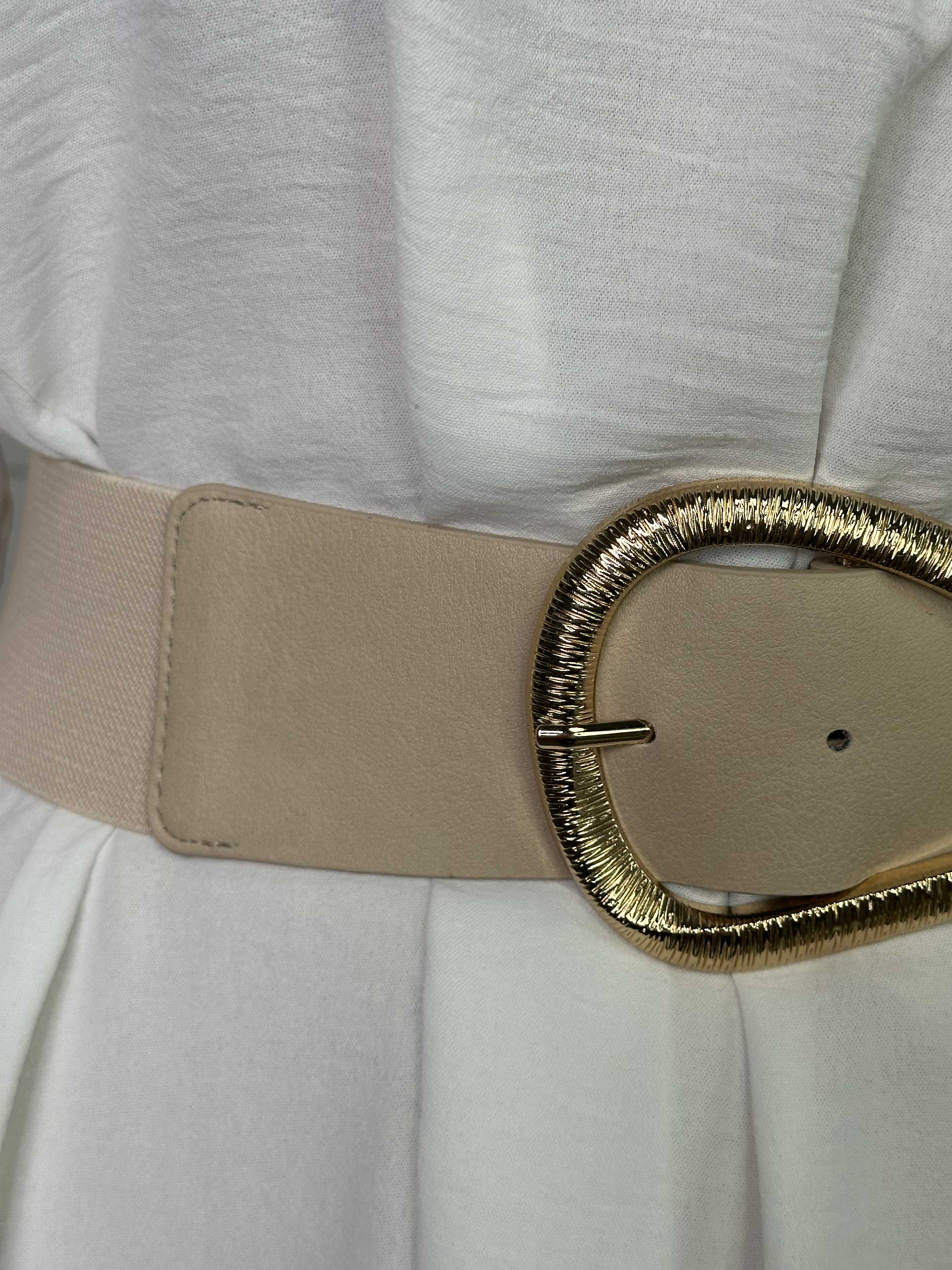 Isla - Taljebælte med elastik og guldspænde