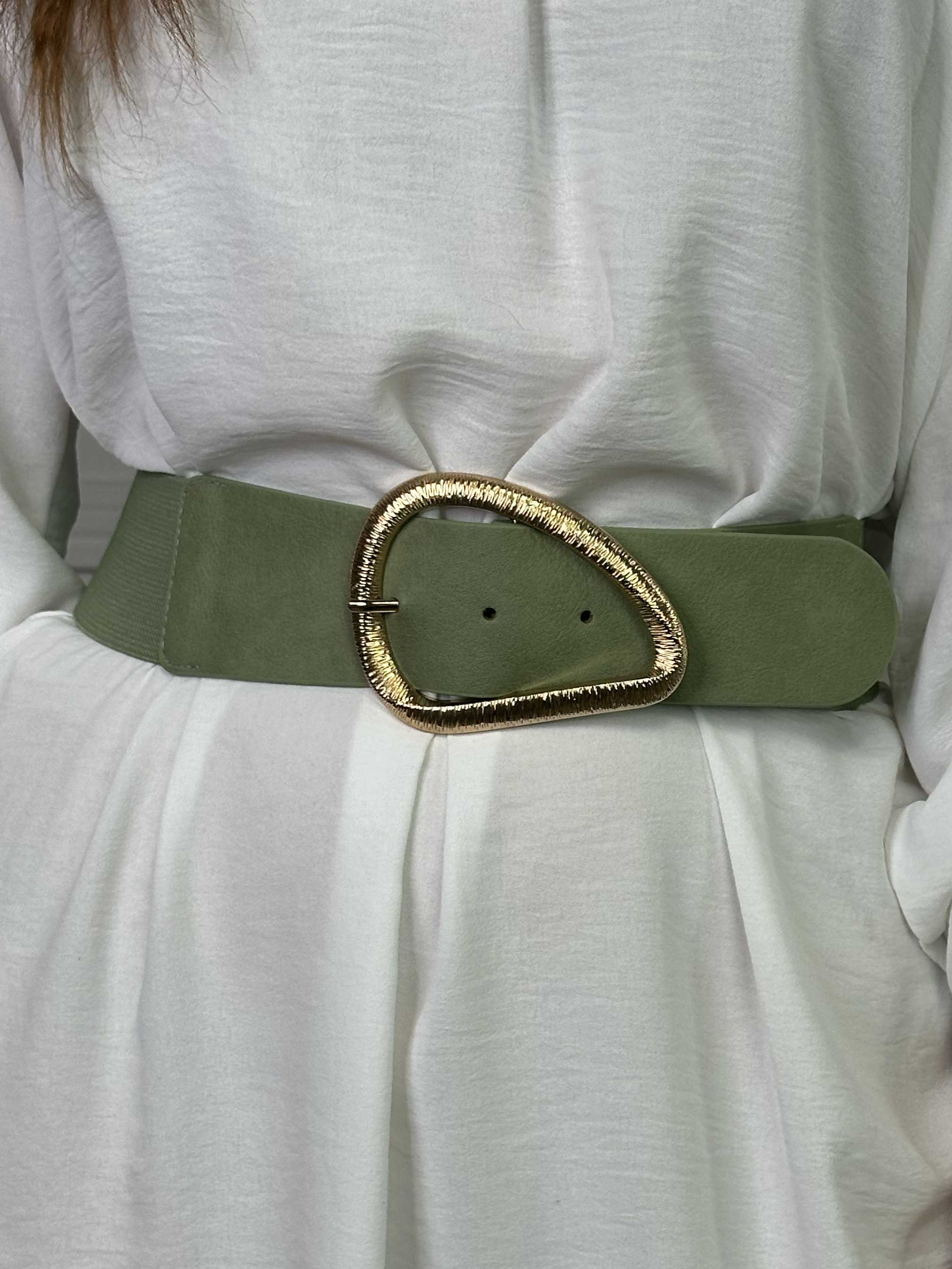 Isla - Taljebælte med elastik og guldspænde