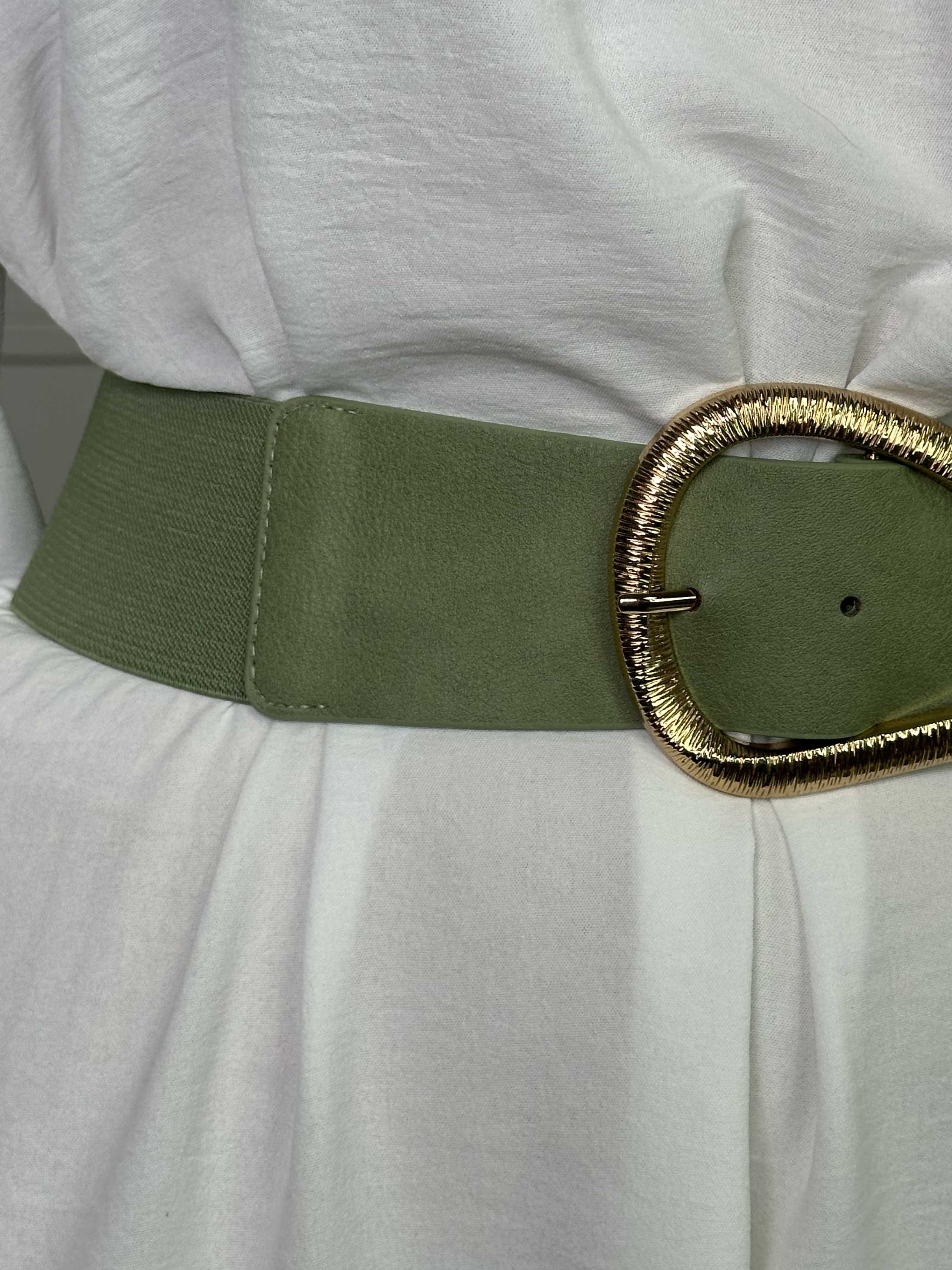 Isla - Taljebælte med elastik og guldspænde