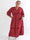 Jasmin Paisley - Plus size kjole i blød bomulds musselinstof med paisley mønster