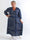 Jasmin Paisley - Plus size kjole i blød bomulds musselinstof med paisley mønster