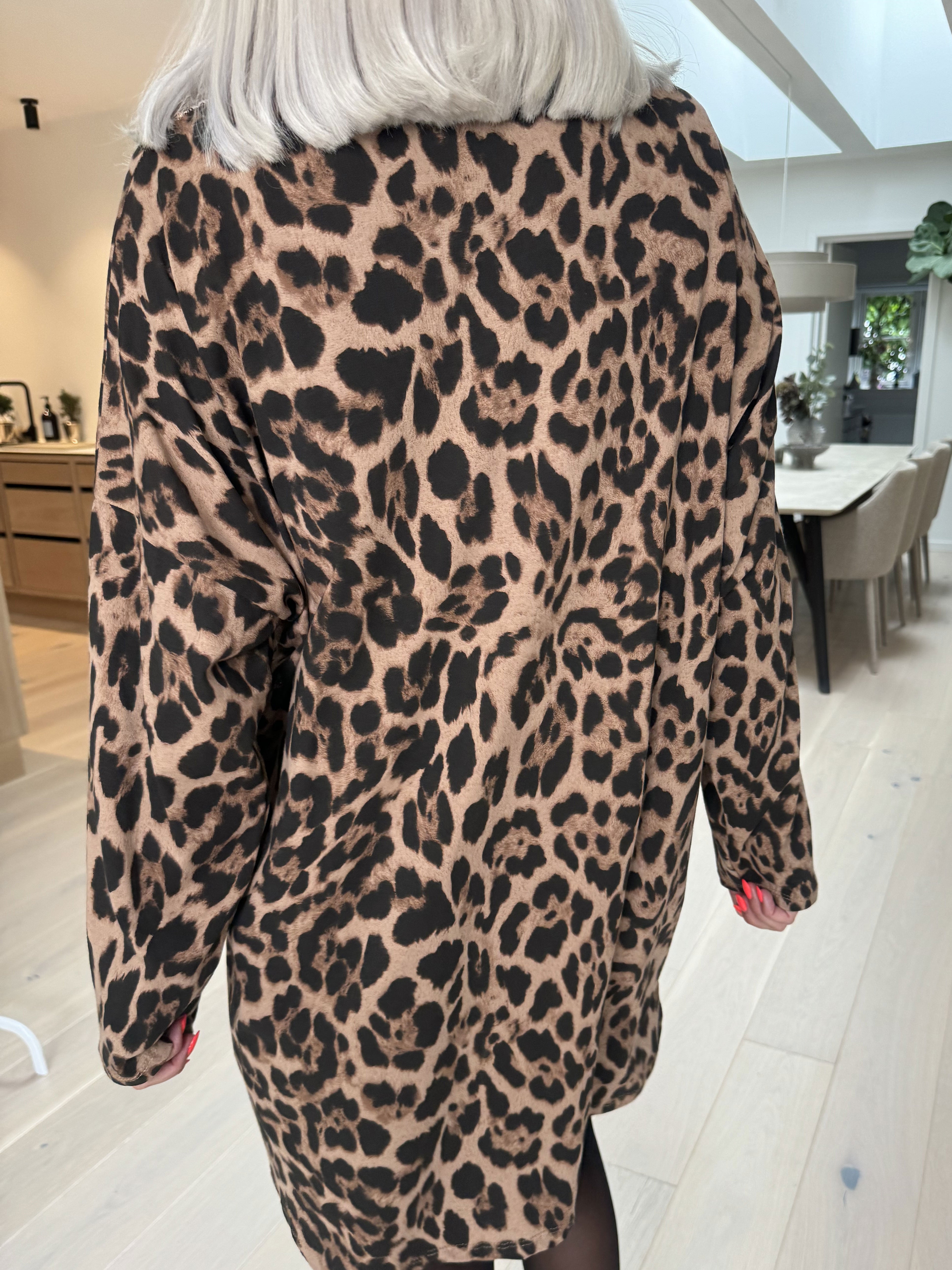 Jasmine - Blød tunika i bomuld med pailletter