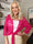 Jen - Kort blondecardigan med mulighed for knude foran